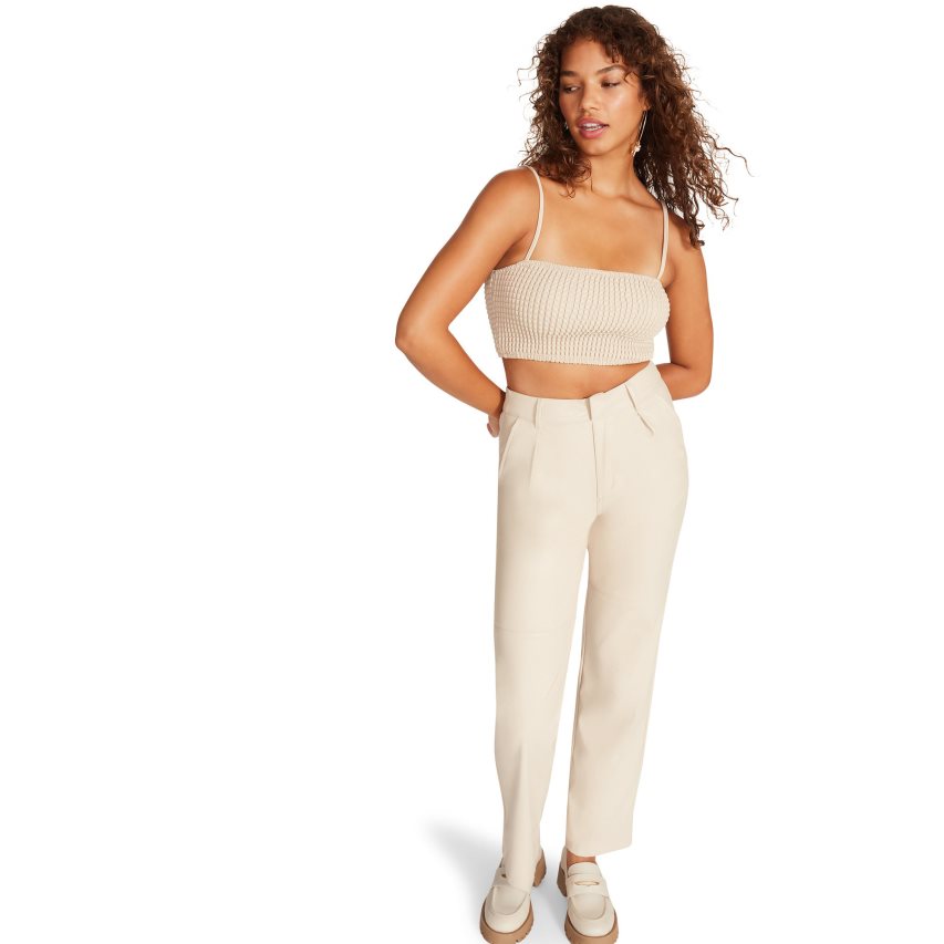 Cream Steve Madden Abby Women\'s Pants | PH 9672MHP